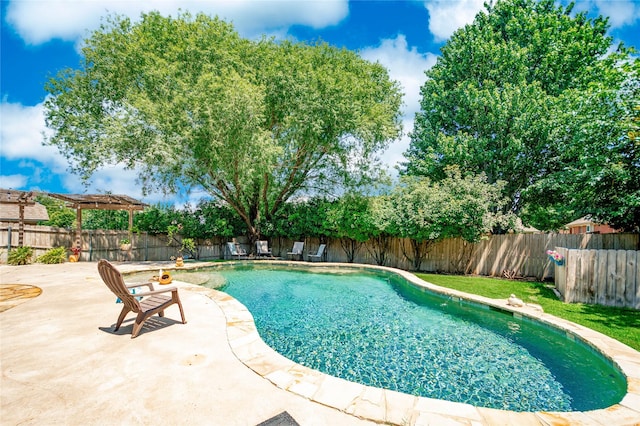 4009 Bickmore Ln, Fort Worth, TX 76244 - view of swimming pool with a patio area and a fenced backyard