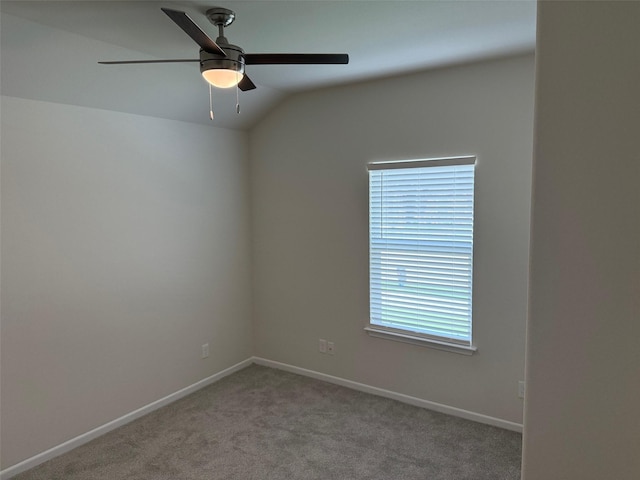 1803 Boxwood Dr, Sherman, TX 75092 - carpeted empty room with ceiling fan and lofted ceiling