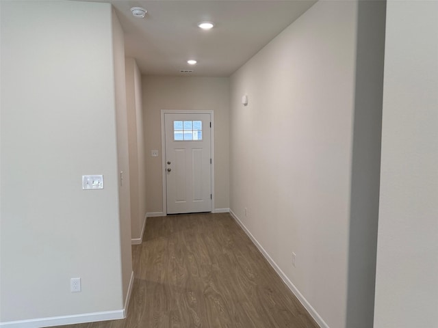 1803 Boxwood Dr, Sherman, TX 75092 - entryway featuring wood finished floors and recessed lighting