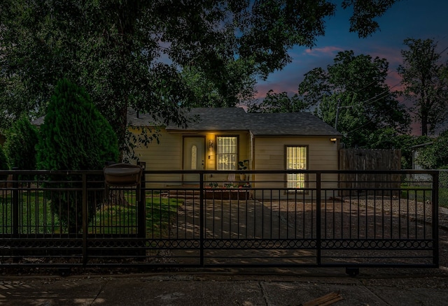 2020 Skylark Dr, Dallas, TX 75216 - view of front of house featuring a fenced front yard and a gate