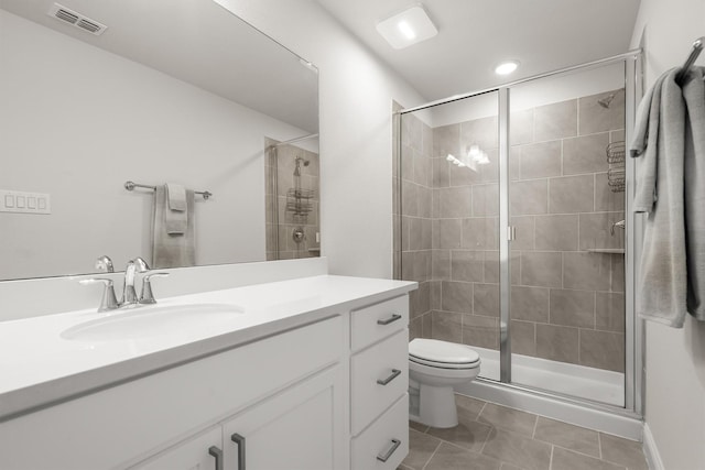 2817 Buckthorn Rd, Northlake, TX 76226 - bathroom with vanity, tile patterned floors, and a shower stall