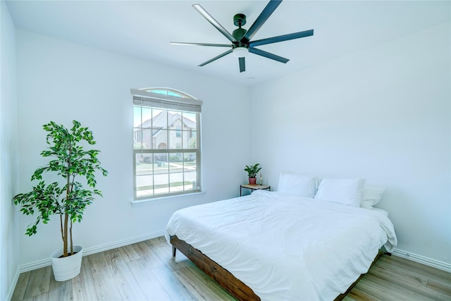 1113 Milfoil Dr, Justin, TX 76247 - bedroom featuring wood finished floors and ceiling fan