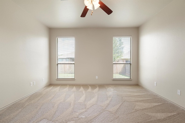 3228 Buckthorn Ln, Denton, TX 76226 - empty room featuring light carpet and ceiling fan
