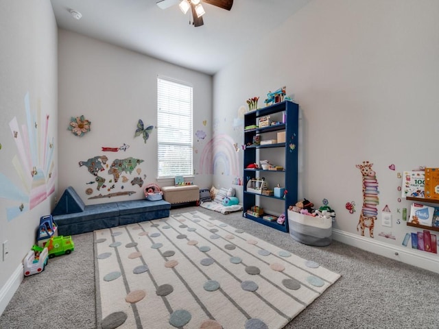 2112 Deer Run, Gunter, TX 75058 - playroom with carpet and a ceiling fan