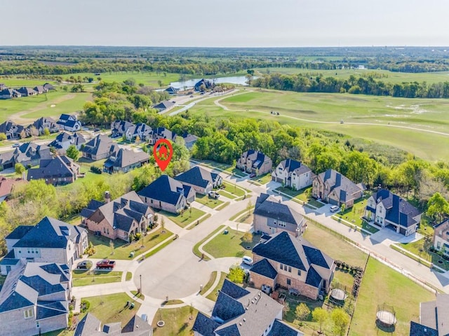 2112 Deer Run, Gunter, TX 75058 - aerial view of residential area featuring a golf course and a nearby body of water