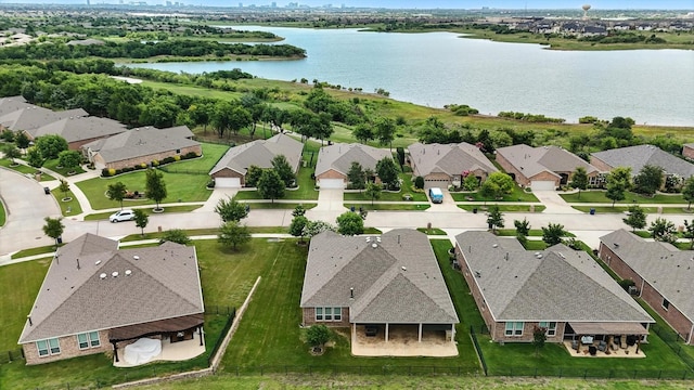 6371 Walnut Hill Ct, Frisco, TX 75036 - aerial view of residential area featuring a large body of water
