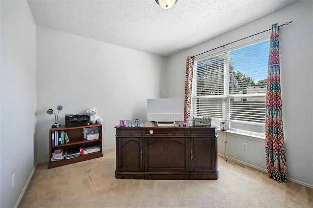 1906 Walnut Hills Ln, Mansfield, TX 76063 - home office with light colored carpet and a textured ceiling