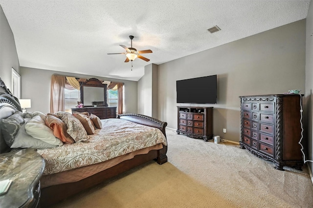 1906 Walnut Hills Ln, Mansfield, TX 76063 - bedroom with carpet floors, a ceiling fan, and a textured ceiling