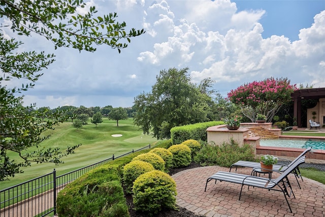 5 Savannah Ridge Dr, Frisco, TX 75034 - surrounding community with a patio and view of golf course