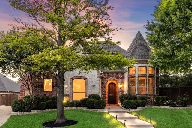 4205 Midpark Ln, Plano, TX 75074 - view of front facade featuring brick siding and a shingled roof