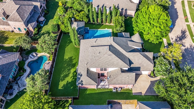 4205 Midpark Ln, Plano, TX 75074 - aerial view of a pool