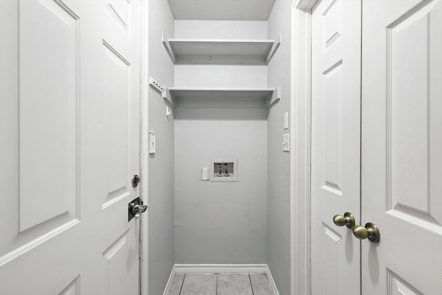 638 Lakeshore Blvd, Oak Point, TX 75068 - laundry room with hookup for a washing machine and baseboards