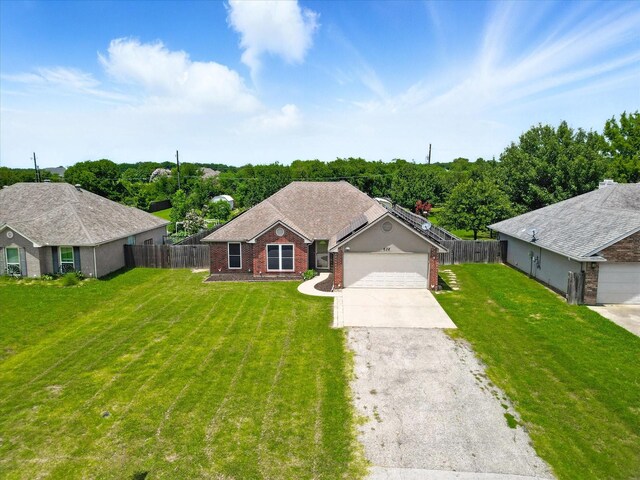 638 Lakeshore Blvd, Oak Point, TX 75068 - view of front of property with brick siding, driveway, and an attached garage