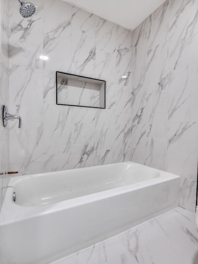 1044 Peach Ln, Desoto, TX 75115 - full bathroom with marble finish floors