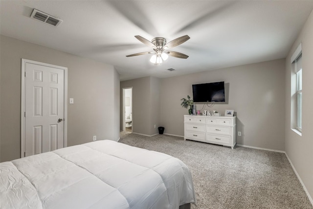 8426 Jacaranda Way, Arlington, TX 76002 - bedroom featuring light carpet and a ceiling fan