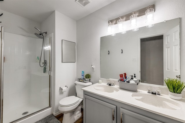 8426 Jacaranda Way, Arlington, TX 76002 - bathroom featuring a shower stall and double vanity