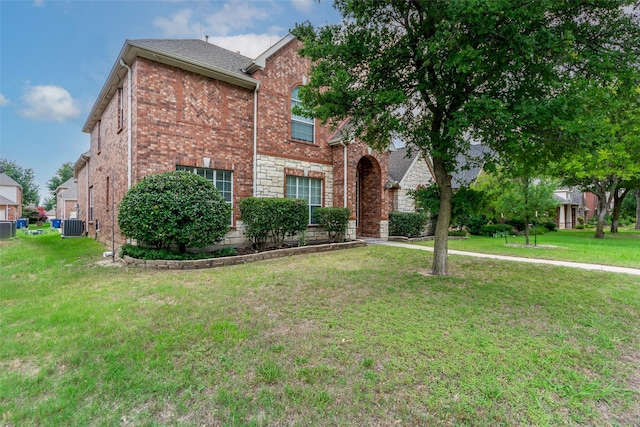 14779 Blakehill Dr, Frisco, TX 75035 - traditional home with brick siding and a front lawn