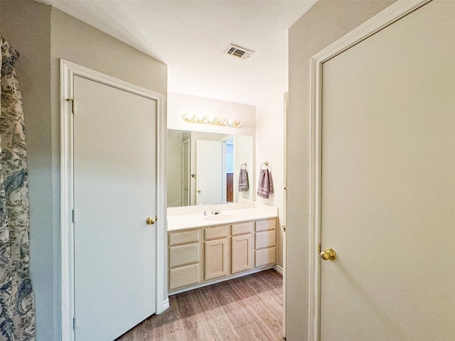 614 Torero Dr, Oak Point, TX 75068 - bathroom featuring vanity and wood finished floors