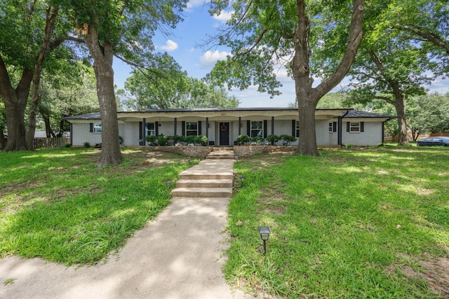 1507 Greenbrier Dr, Sherman, TX 75092 - ranch-style house featuring covered porch and brick siding
