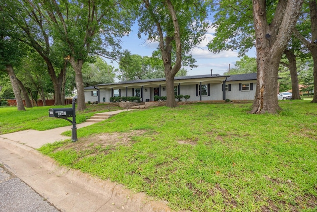 1507 Greenbrier Dr, Sherman, TX 75092 - single story home with a front lawn and brick siding