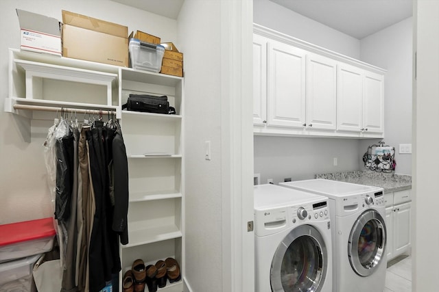 2941 American Sparrow Dr, Midlothian, TX 76065 - laundry area with cabinet space and washing machine and dryer