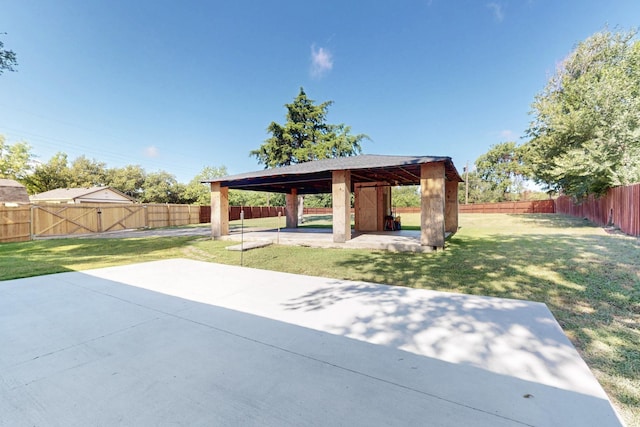 2549 Vickie St, Mesquite, TX 75149 - fenced backyard with a patio