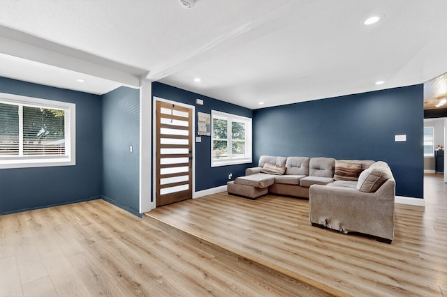 2549 Vickie St, Mesquite, TX 75149 - living area with light wood-style floors and recessed lighting