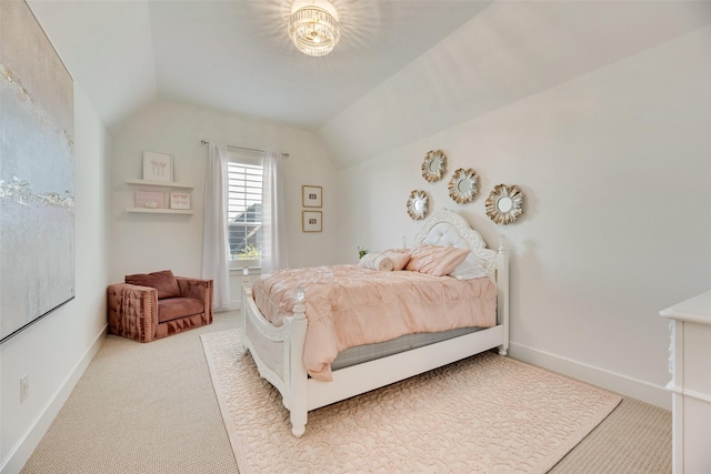 2217 Grey September St, Celina, TX 75009 - bedroom with lofted ceiling and light carpet