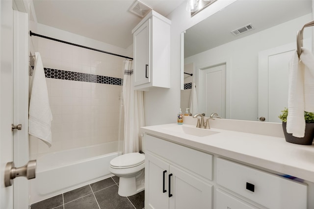 2217 Grey September St, Celina, TX 75009 - full bathroom featuring vanity, shower / tub combo with curtain, and tile patterned floors