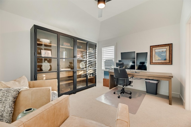 2217 Grey September St, Celina, TX 75009 - carpeted home office with ceiling fan and baseboards