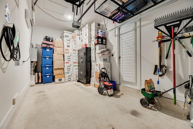 2217 Grey September St, Celina, TX 75009 - garage with baseboards and a garage door opener