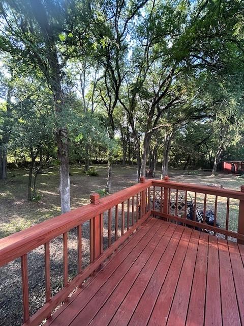 1405 Scotland Ave, Azle, TX 76020 - view of wooden deck