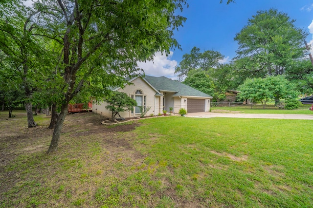 1405 Scotland Ave, Azle, TX 76020 - view of front facade with driveway and an attached garage