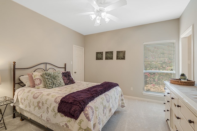 504 Rainforest Ln, Allen, TX 75013 - bedroom featuring light colored carpet and ceiling fan