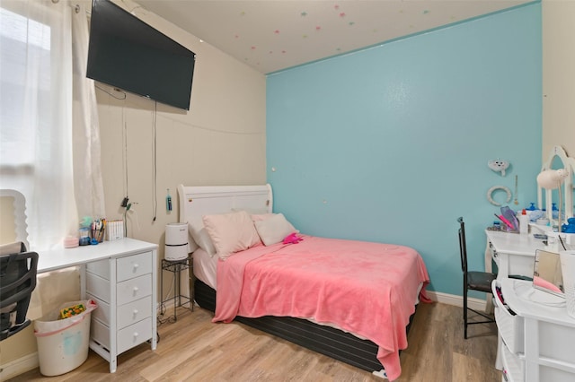 320 Grassland Dr, Denton, TX 76210 - bedroom with light wood-type flooring