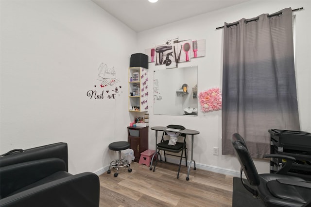320 Grassland Dr, Denton, TX 76210 - home office with wood finished floors and baseboards