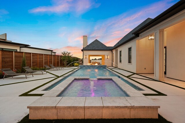 2009 Wheeler Dr, Southlake, TX 76092 - view of swimming pool with a patio and a pool with connected hot tub