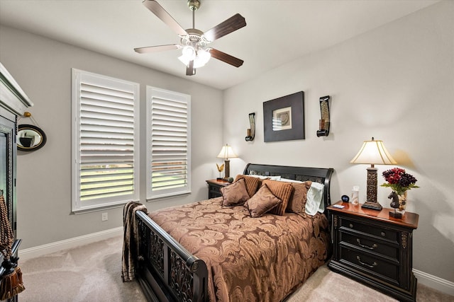 10874 Smoky Oak Trl, Flower Mound, TX 76226 - bedroom featuring light carpet and a ceiling fan