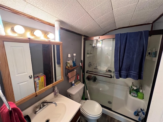 603 E Thomas St, Sherman, TX 75090 - bathroom featuring a stall shower and vanity