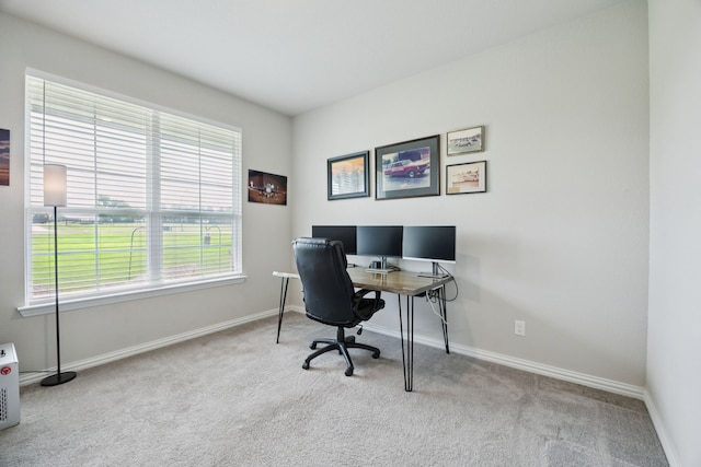 1001 Boulder Rd, Weatherford, TX 76085 - carpeted home office with plenty of natural light