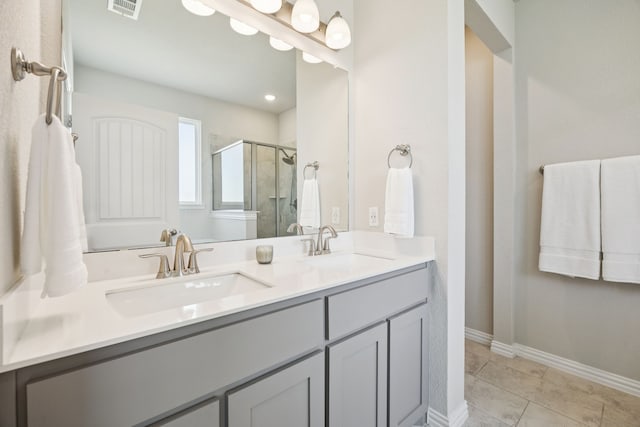 1001 Boulder Rd, Weatherford, TX 76085 - full bath with a shower stall and double vanity