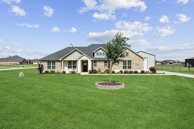 1001 Boulder Rd, Weatherford, TX 76085 - view of front of house featuring brick siding, a shingled roof, and a chimney