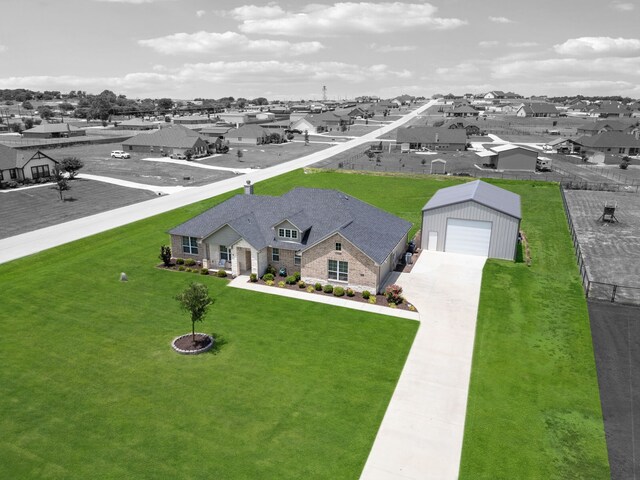 1001 Boulder Rd, Weatherford, TX 76085 - aerial perspective of suburban area