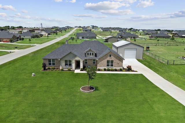 1001 Boulder Rd, Weatherford, TX 76085 - view of front facade with concrete driveway, a residential view, and a garage