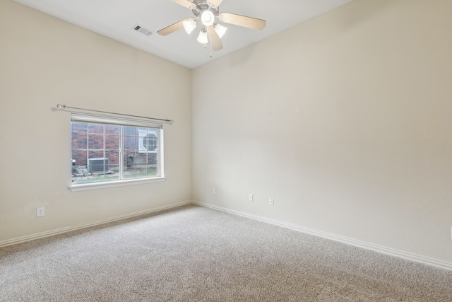 6802 Westfield Ct, Arlington, TX 76001 - spare room with a ceiling fan and carpet