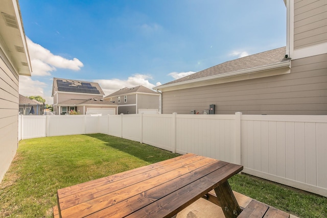 10041 Adams Ln, Providence Village, TX 76227 - fenced backyard featuring a deck