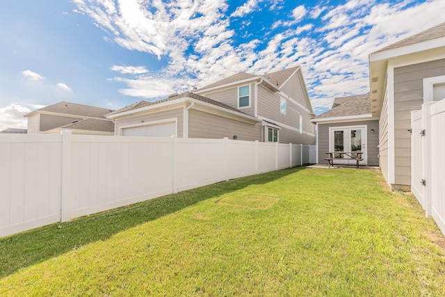 10041 Adams Ln, Providence Village, TX 76227 - fenced backyard featuring a garage