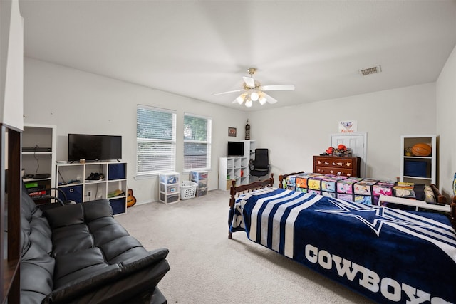 708 Hummingbird Trl, Crowley, TX 76036 - bedroom featuring carpet floors and ceiling fan