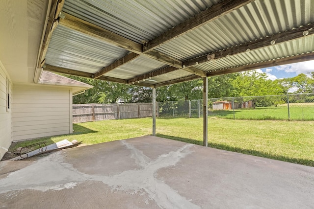 3509 Ames Rd, Lancaster, TX 75134 - fenced backyard featuring a patio area