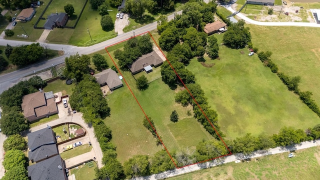 3509 Ames Rd, Lancaster, TX 75134 - aerial view of residential area featuring property parcel outlined